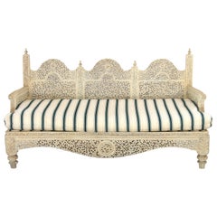 Antique Carved Indian Settee
