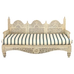 Carved Indian Settee