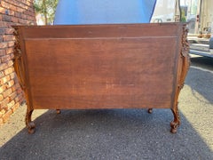 Carved Italian Chest with Marble Top