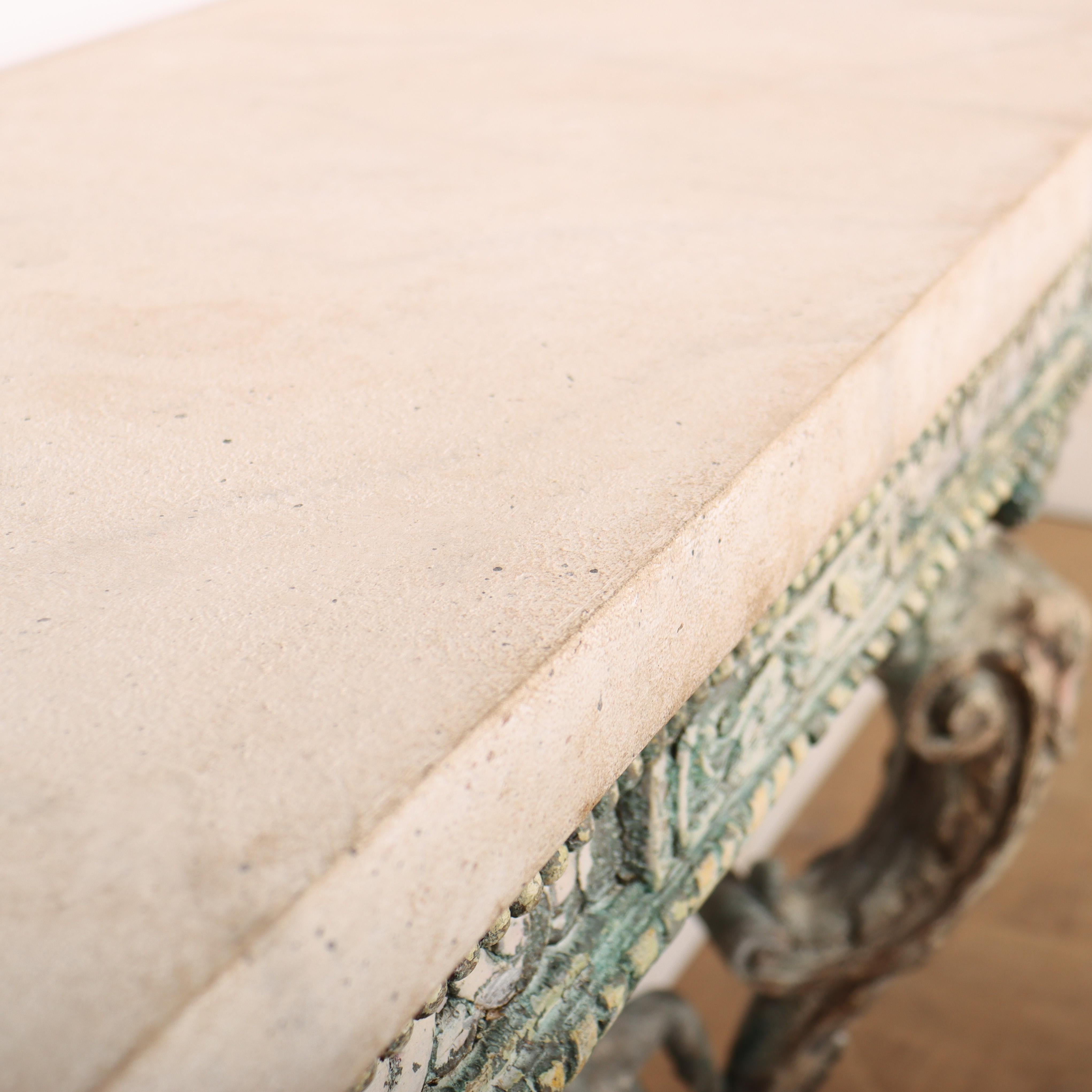 Carved Italian Console Table For Sale 9