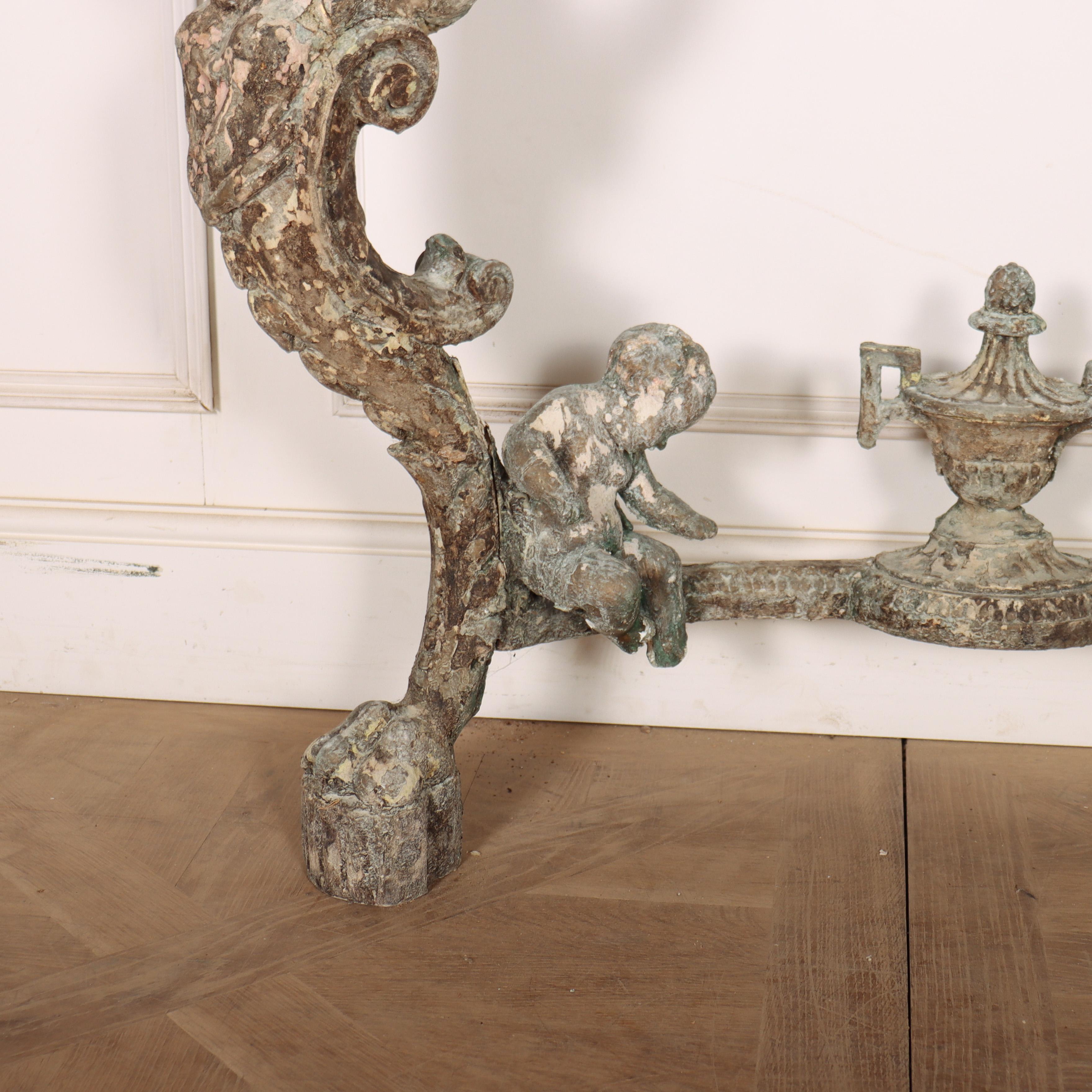 19th Century Carved Italian Console Table For Sale
