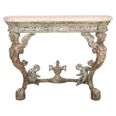 Carved Italian Console Table