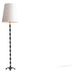 Carved Italian Floor Lamp, Circa 1970