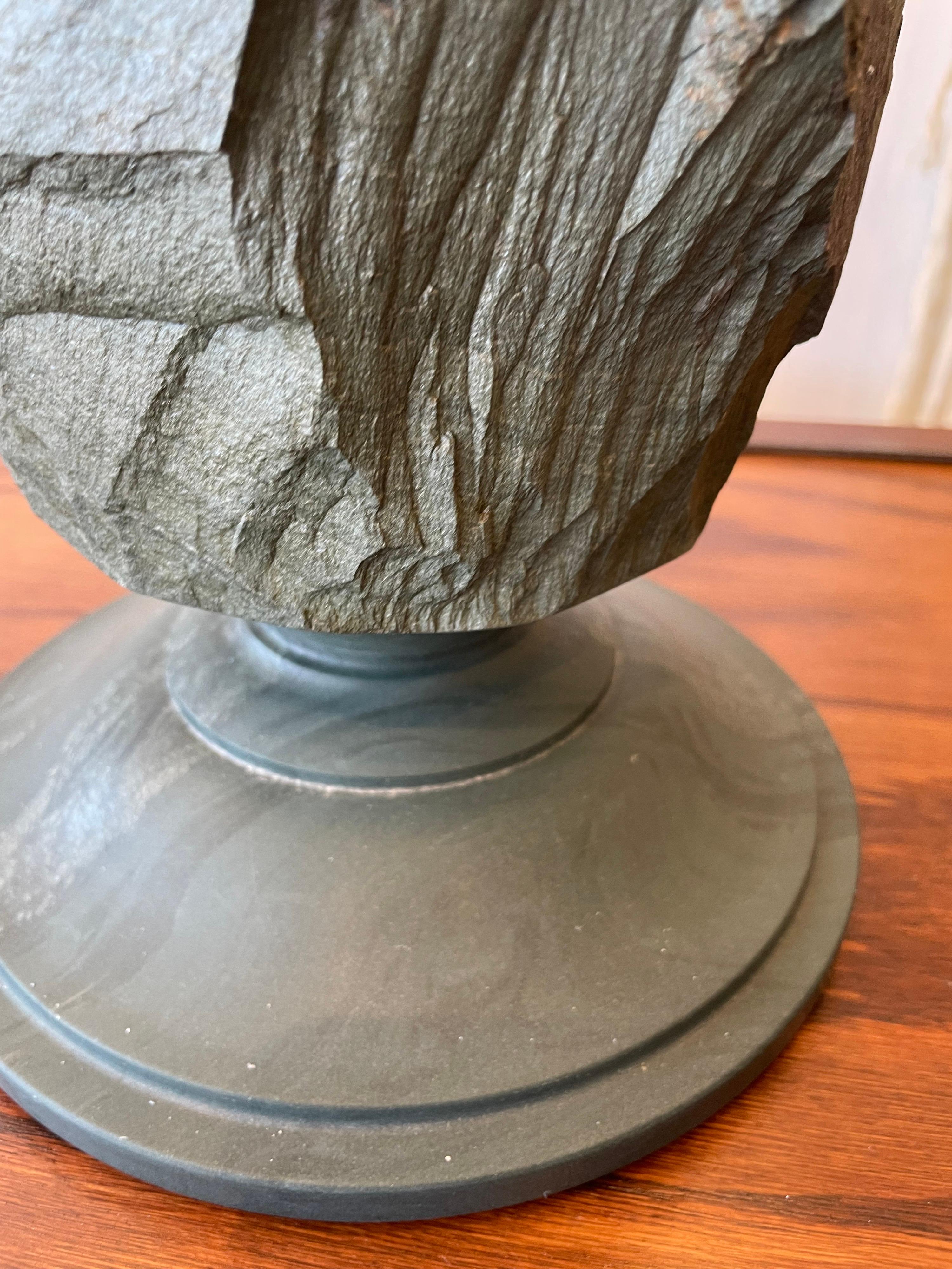 Solid Carved Italian Green Marble Table Lamp 3