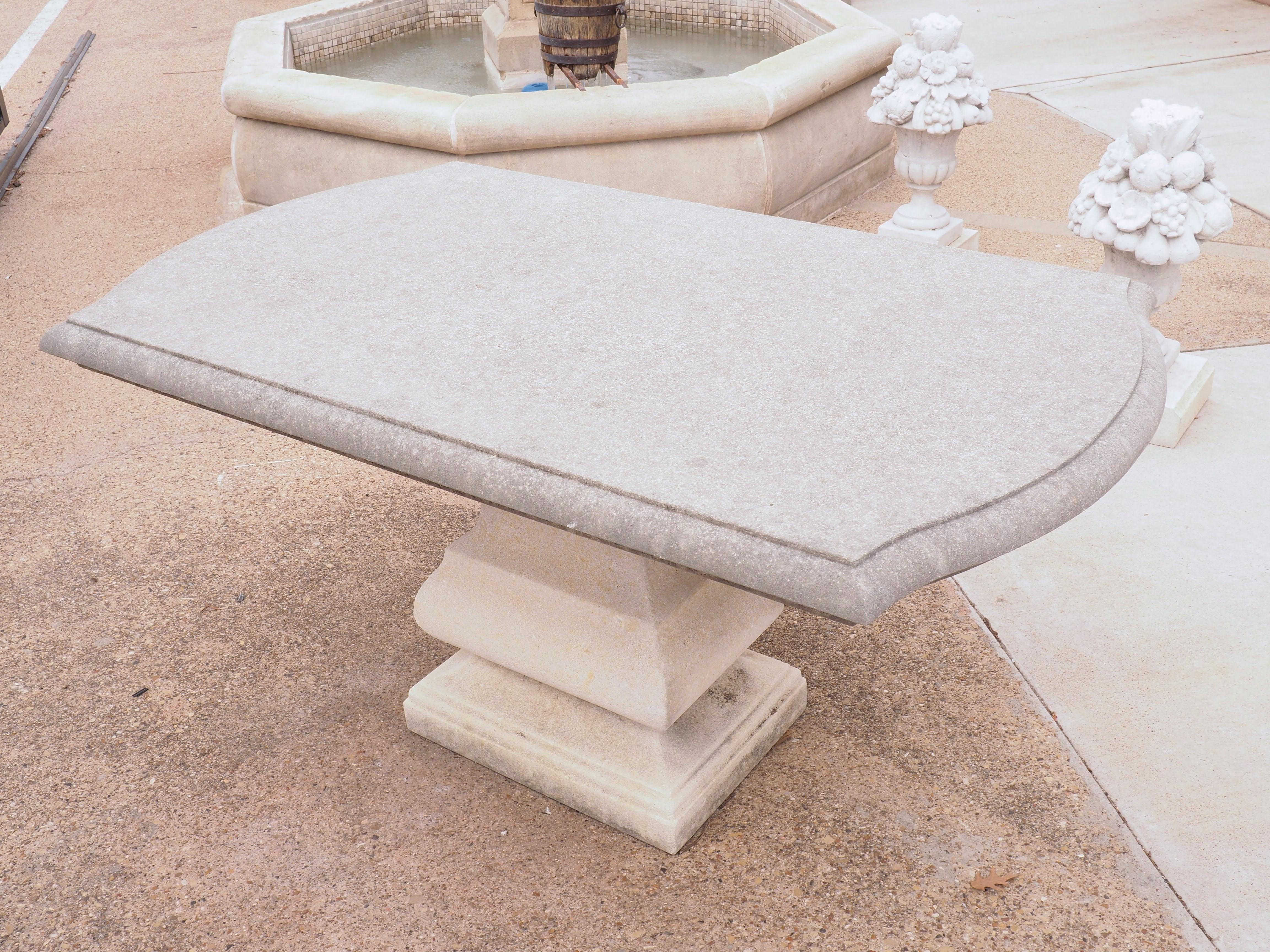 limestone outdoor table