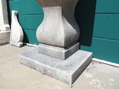 Carved Italian Limestone Wall Fountain with Basin