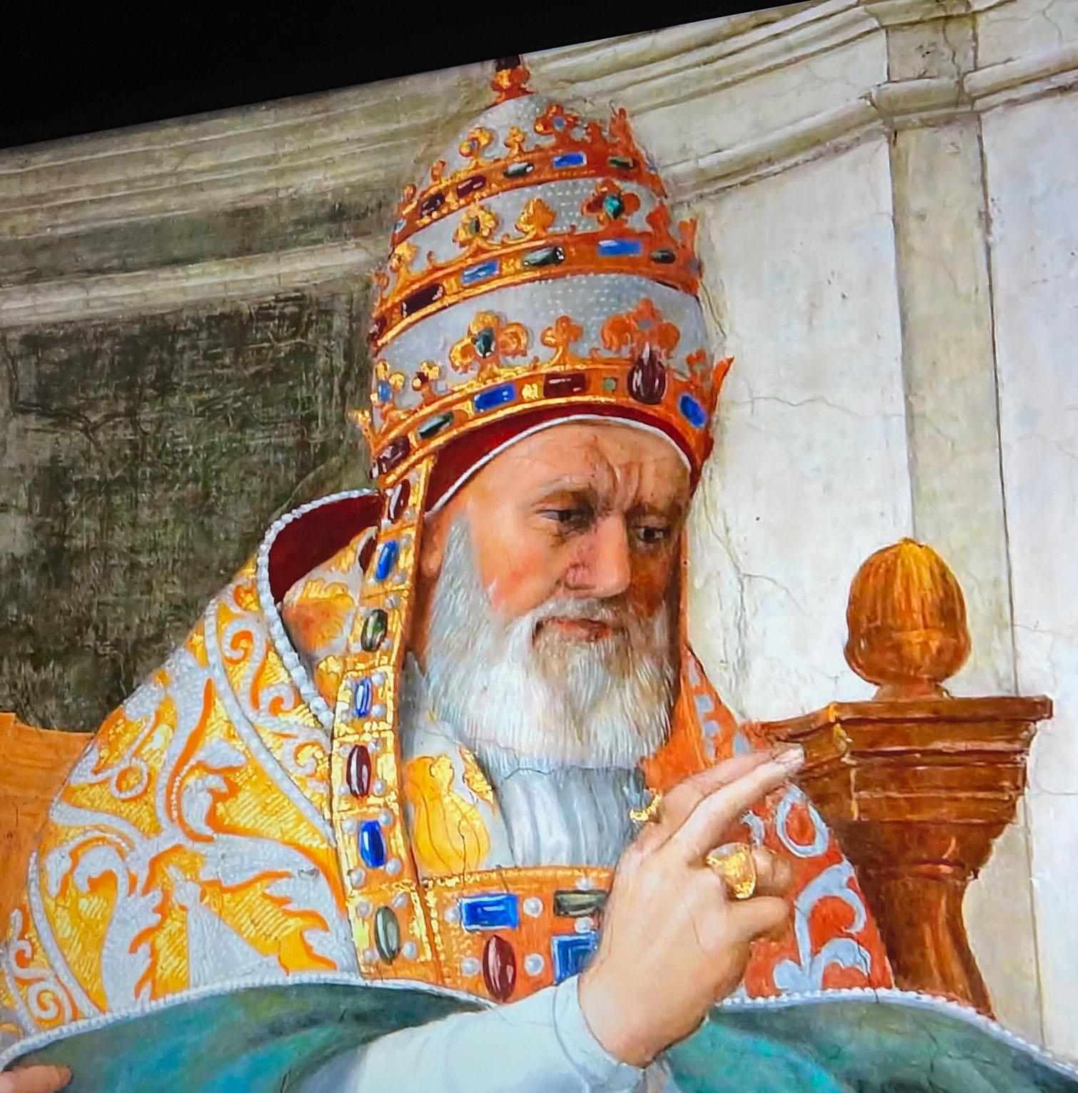 Carved Italian Pope With Original Gilding For Sale 2
