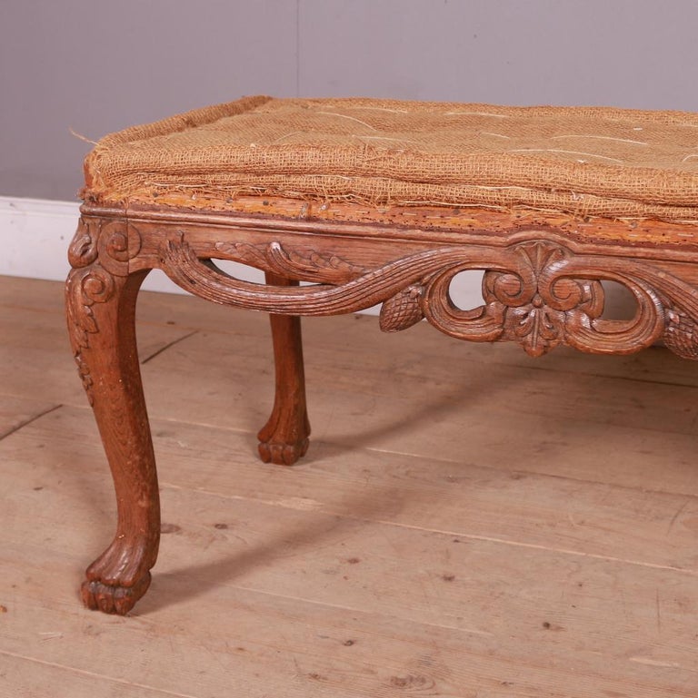 Carved Italian Stool For Sale at 1stDibs