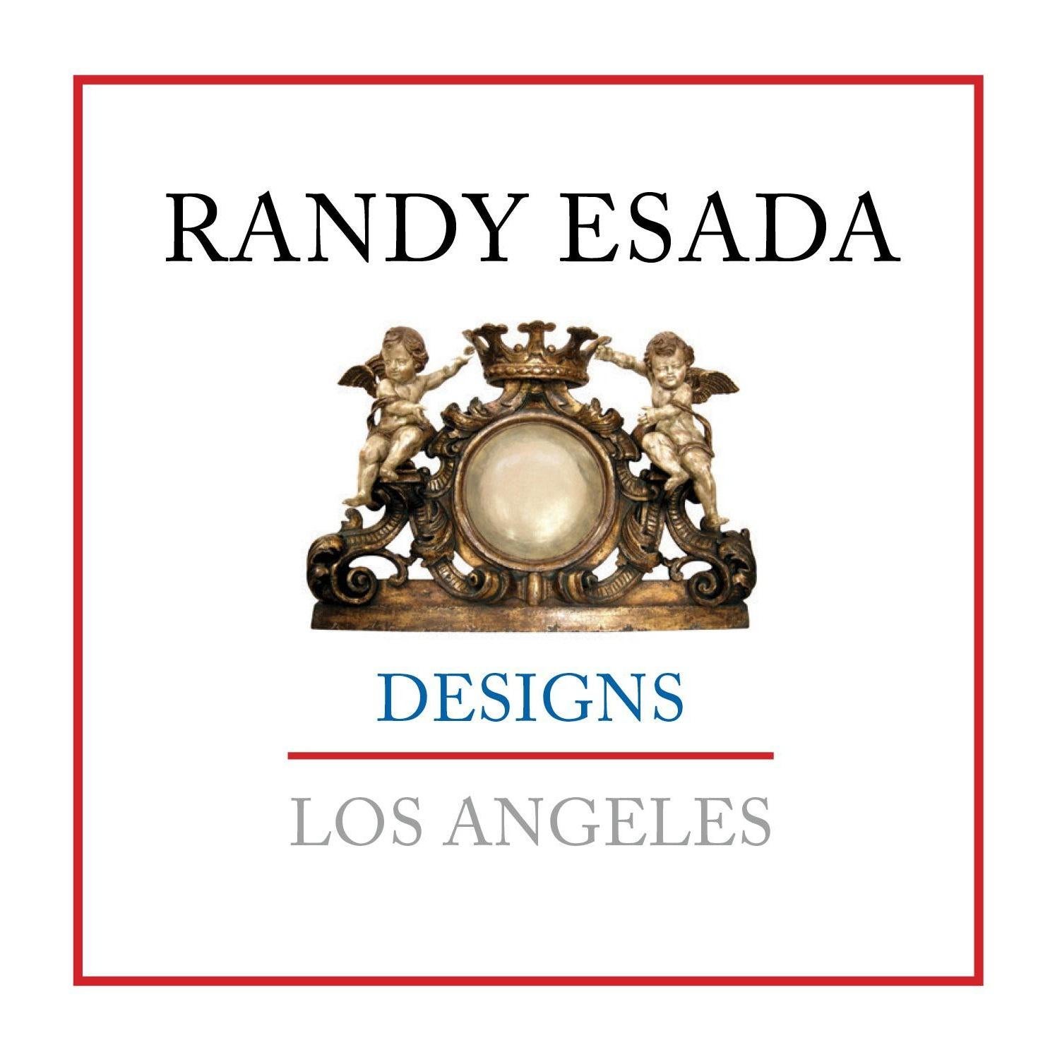 Nord-américain Table de bureau ou console Stradivari italienne sculptée par Randy Esada en vente