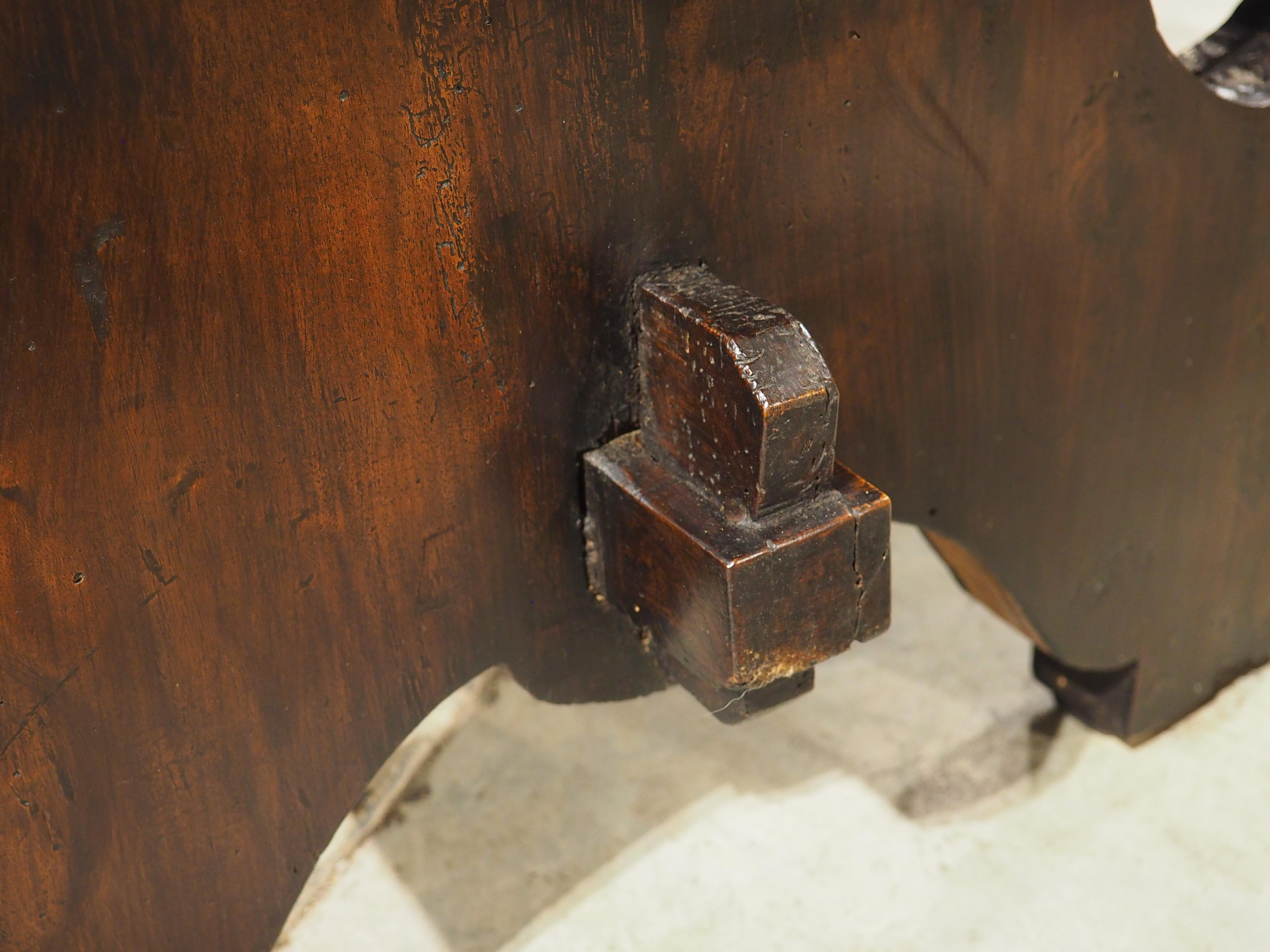 Carved Italian Walnut Coffee Table from Antique Elements For Sale 9