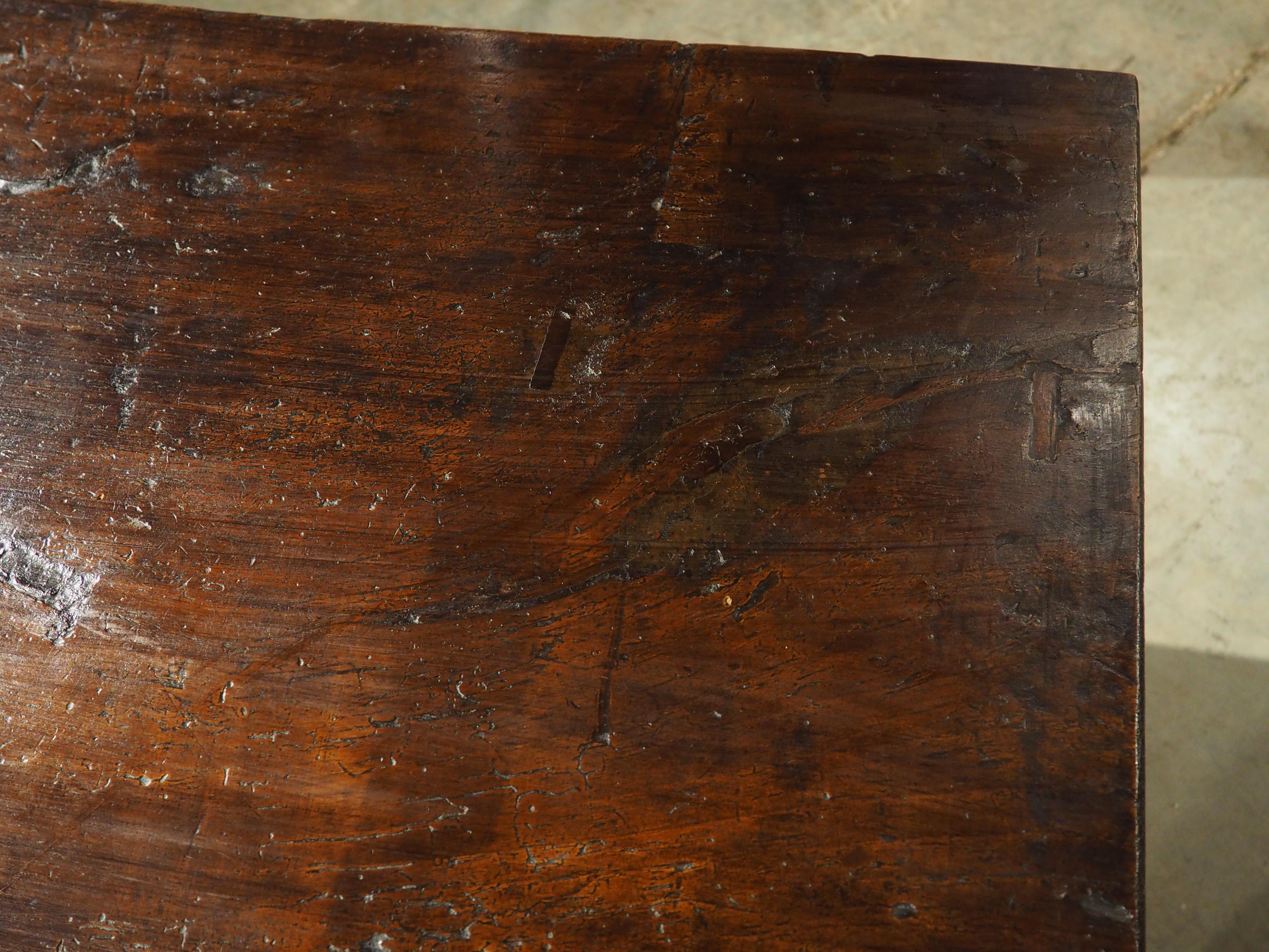 Carved Italian Walnut Coffee Table from Antique Elements For Sale 1