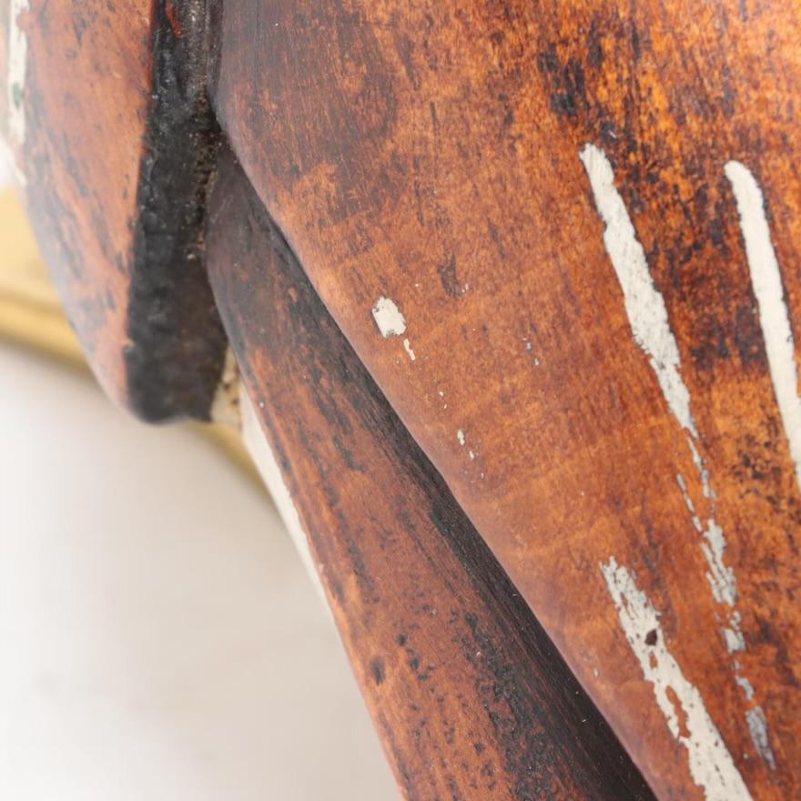 Geschnitzte italienische Mandarin-Entenfigur aus Holz von Sarreid, limitiert, Mitte/ Ende des 20. Jahrhunderts. im Angebot 1