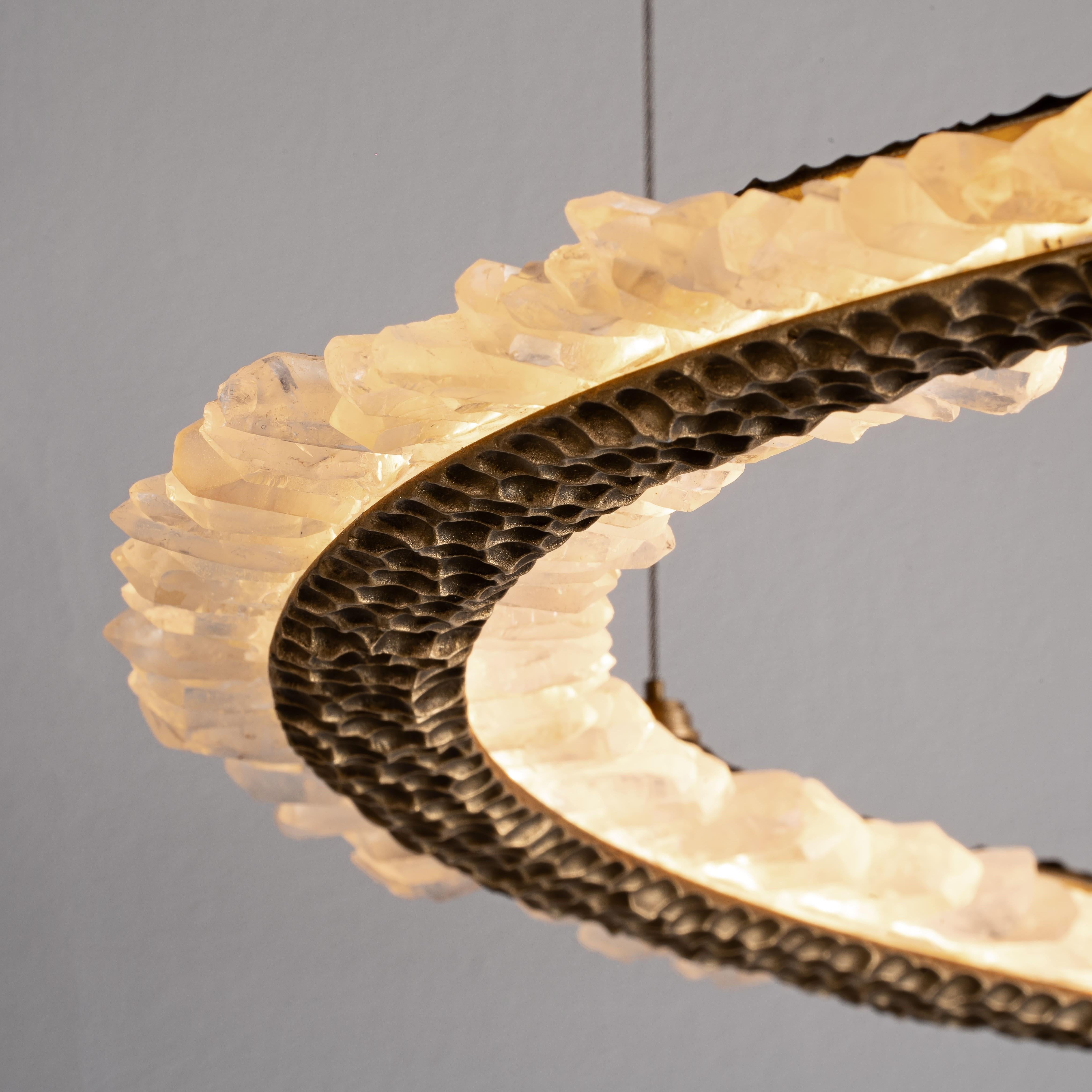 Art Déco Lampada a sospensione IX intagliata di Aver in vendita