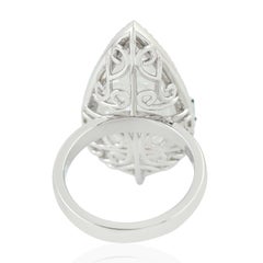 Carved Jade 18 Karat Gold Diamond Ring