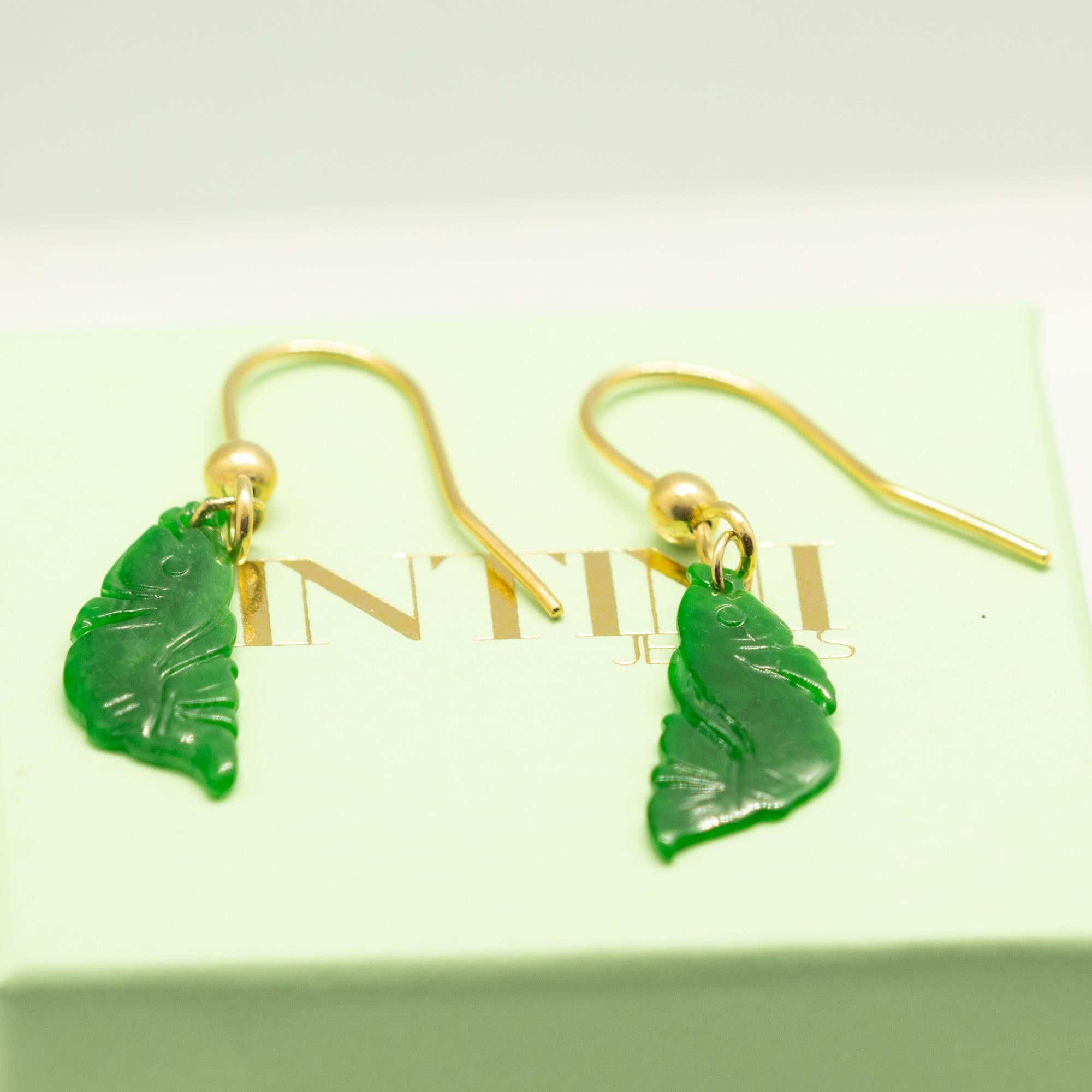 jade stone earrings