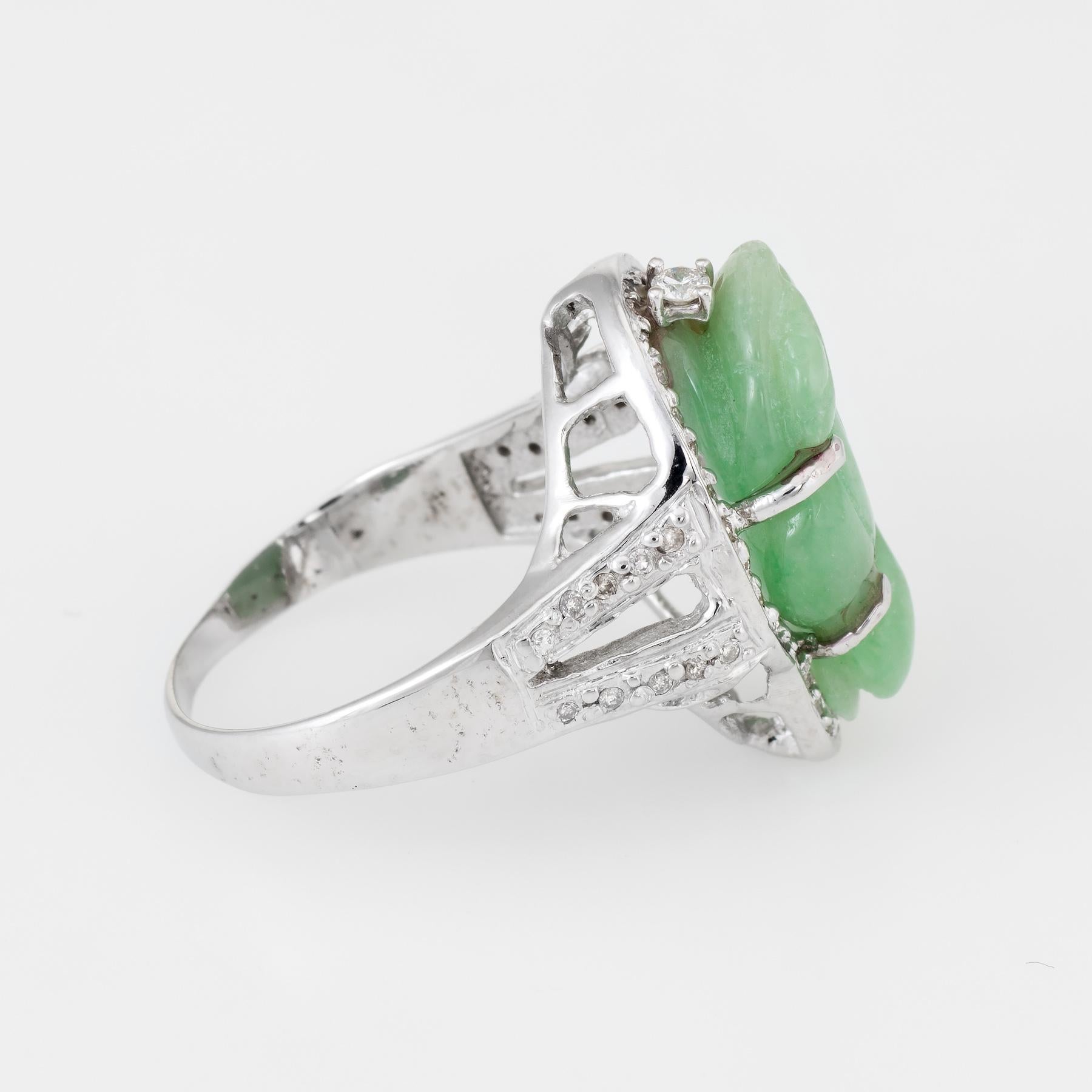 jade frog ring