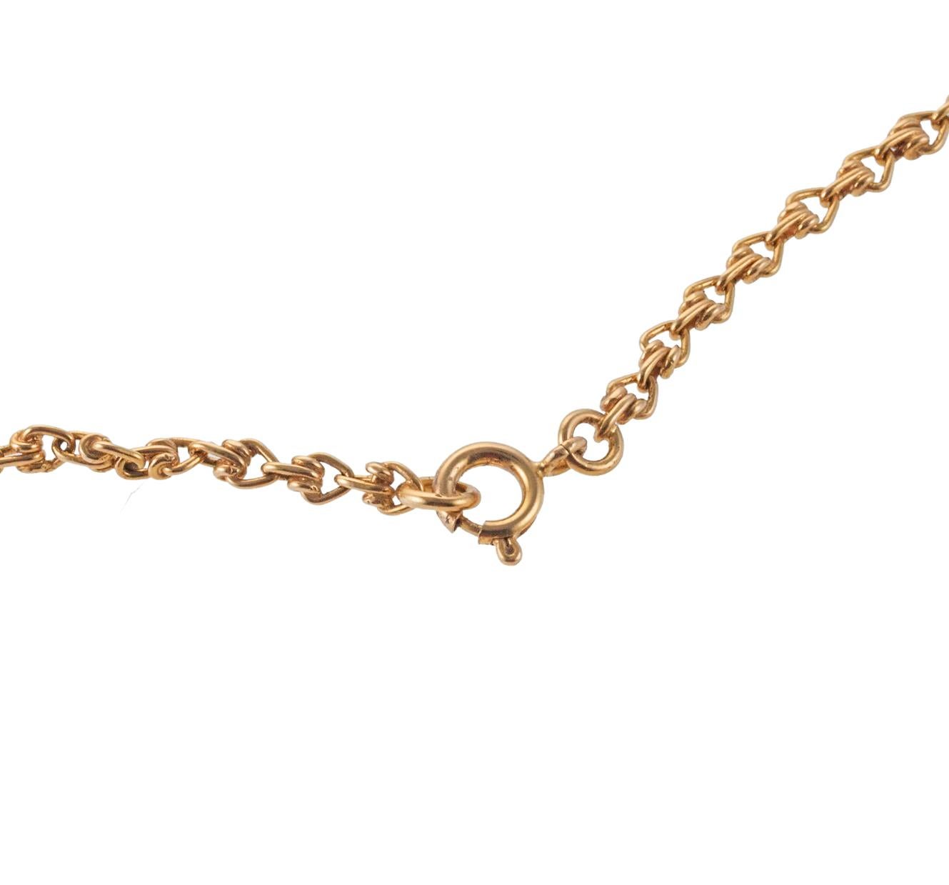 Geschnitzte Jade Blatt Motiv Gold lange Kette Halskette im Angebot 2