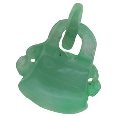 Carved Jadeite Lock Pendant Carved Jadeite Lock Pendant