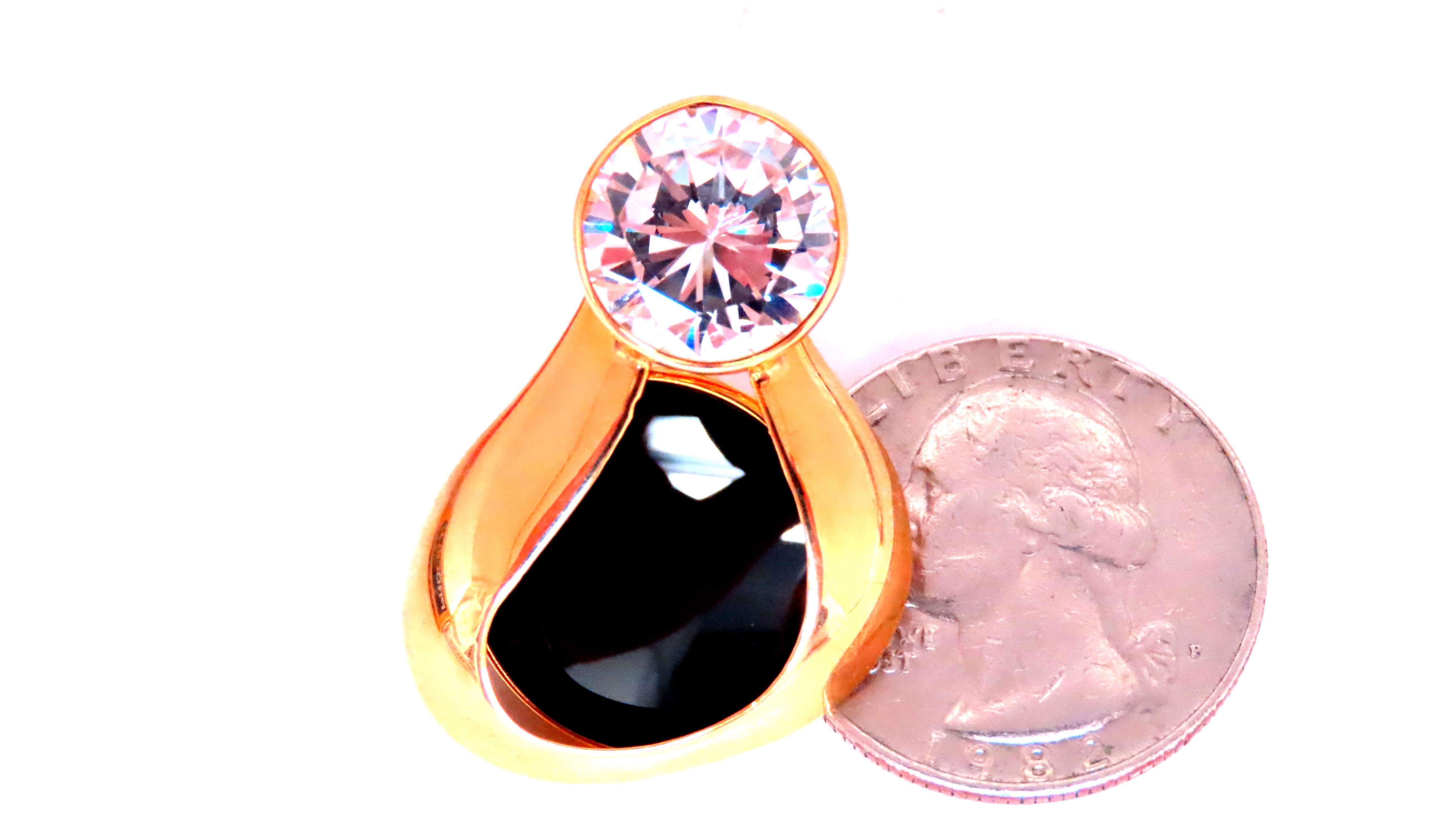 Neoclassical Carved Jet Black Onyx Stud Earrings 14kt Gold 12626 White Stone For Sale