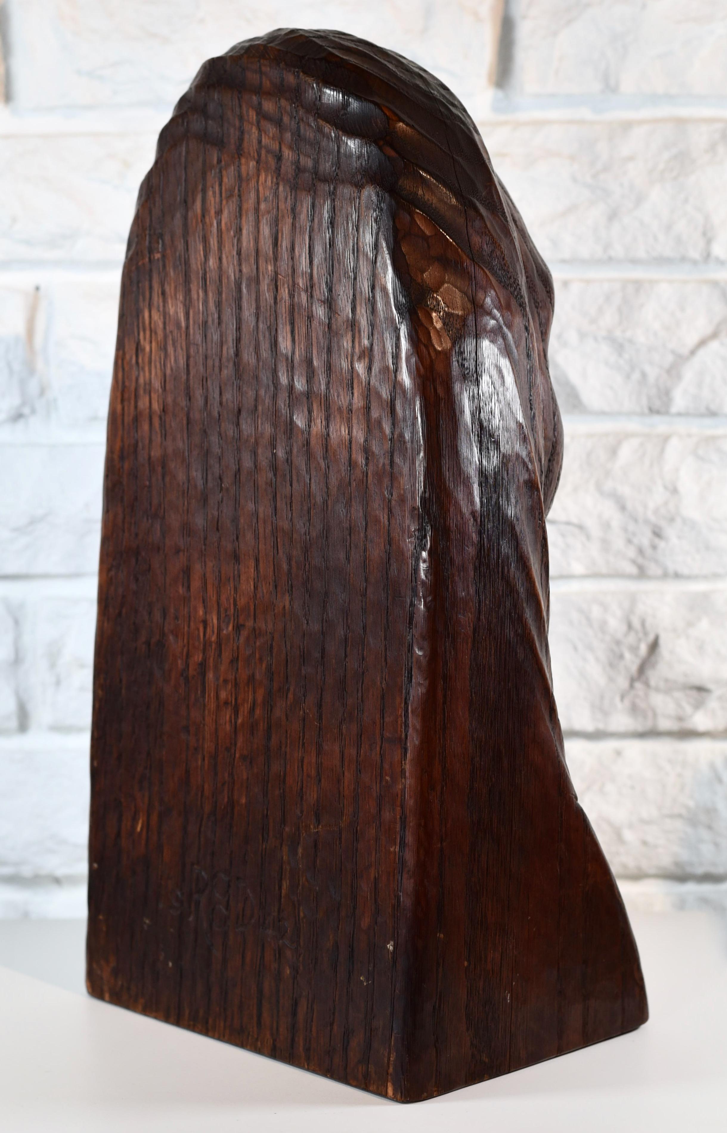 Scultura in legno scolpito di John Rood (1902-1974) firmata 1942 In condizioni buone in vendita a Sarasota, FL