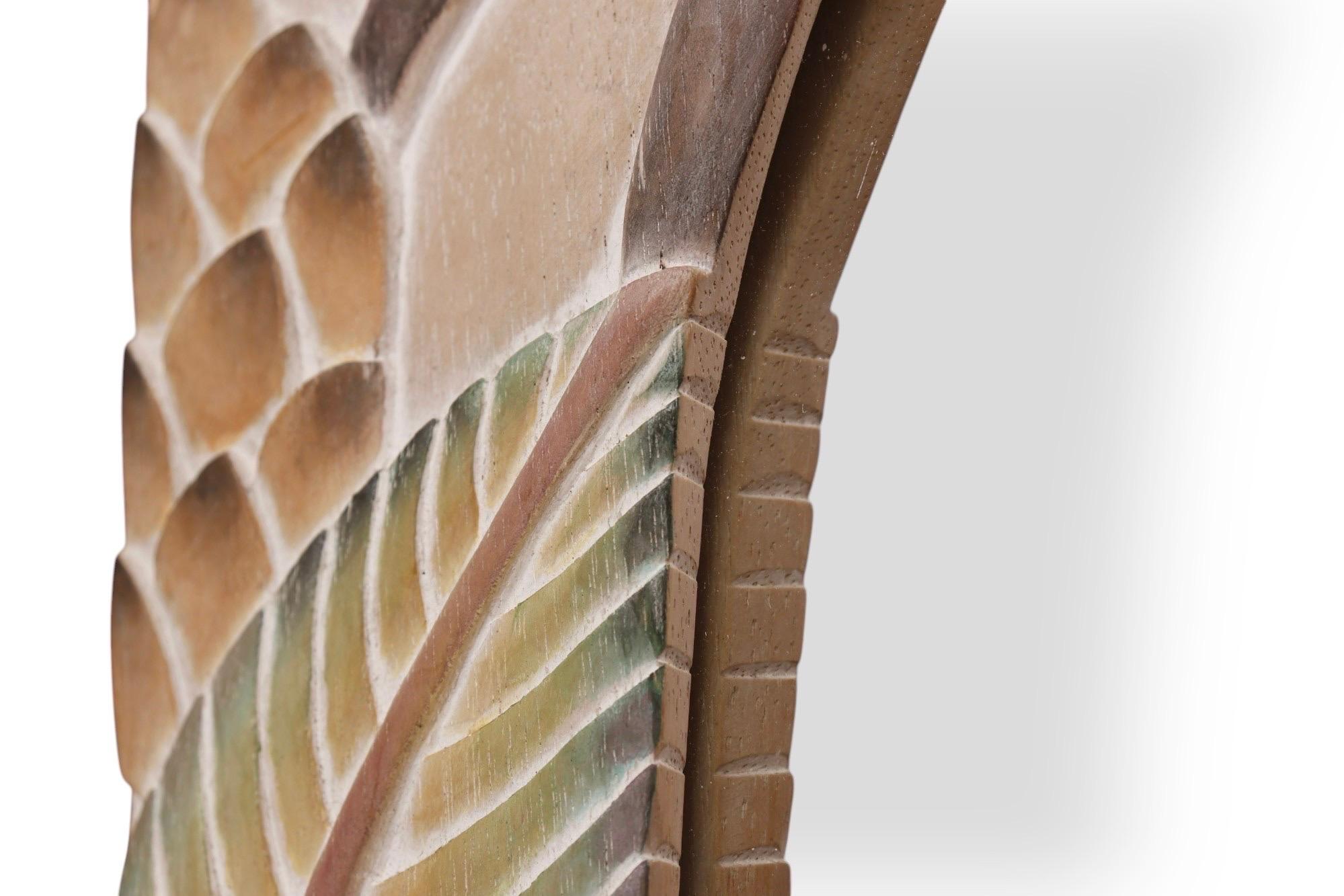 Miroir mural sculpté d'animaux de la jungle en vente 1