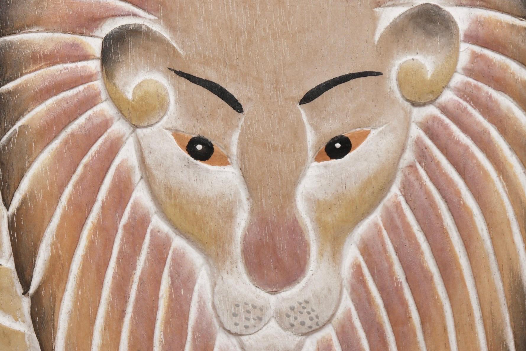 Miroir mural sculpté d'animaux de la jungle en vente 3