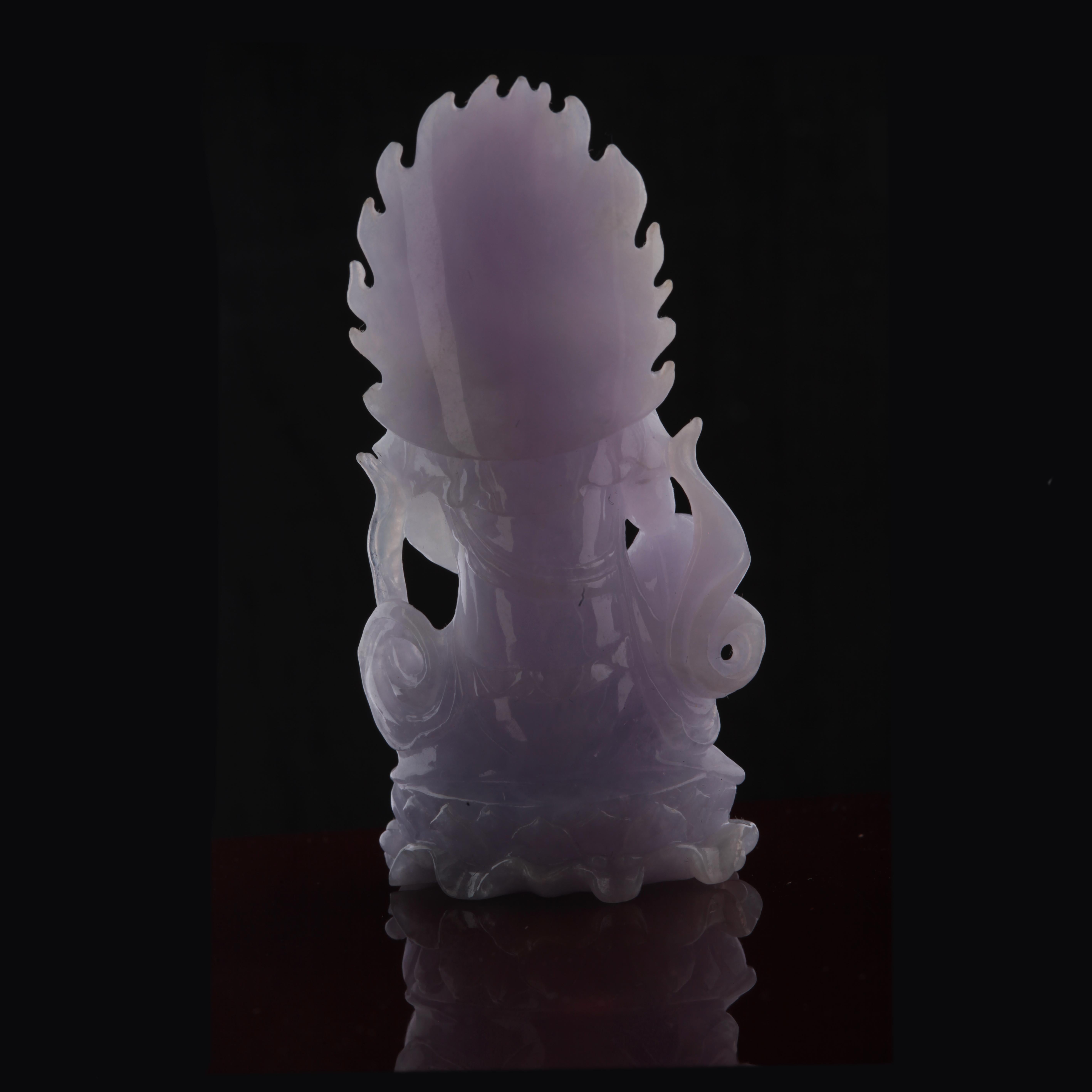 lavender jade figurine