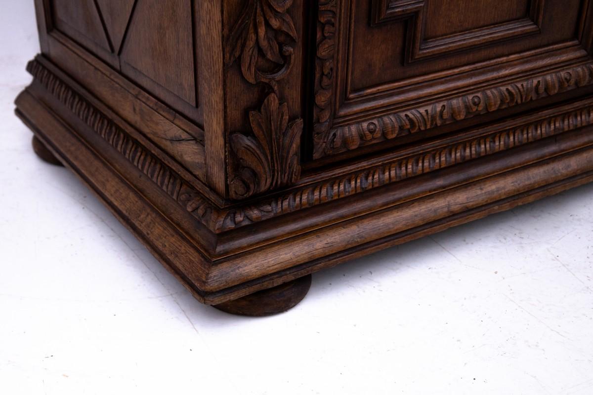 Carved library/sideboard, France, circa 1880. For Sale 5