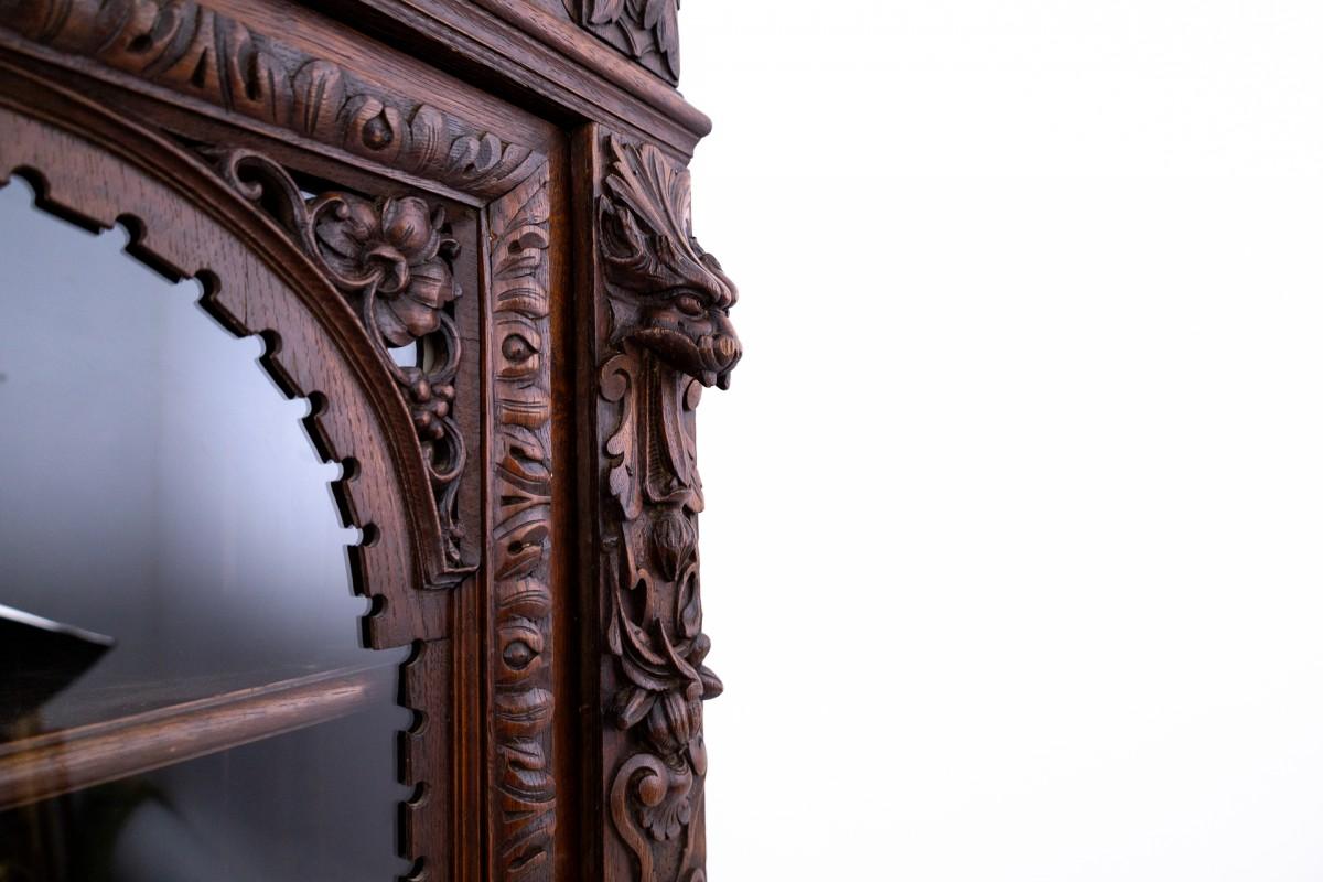 19th Century Carved library/sideboard, France, circa 1880. For Sale