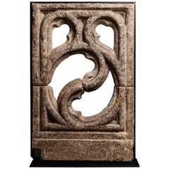 Carved Limestone Balustrade, North of France, First Half of the 15th Century