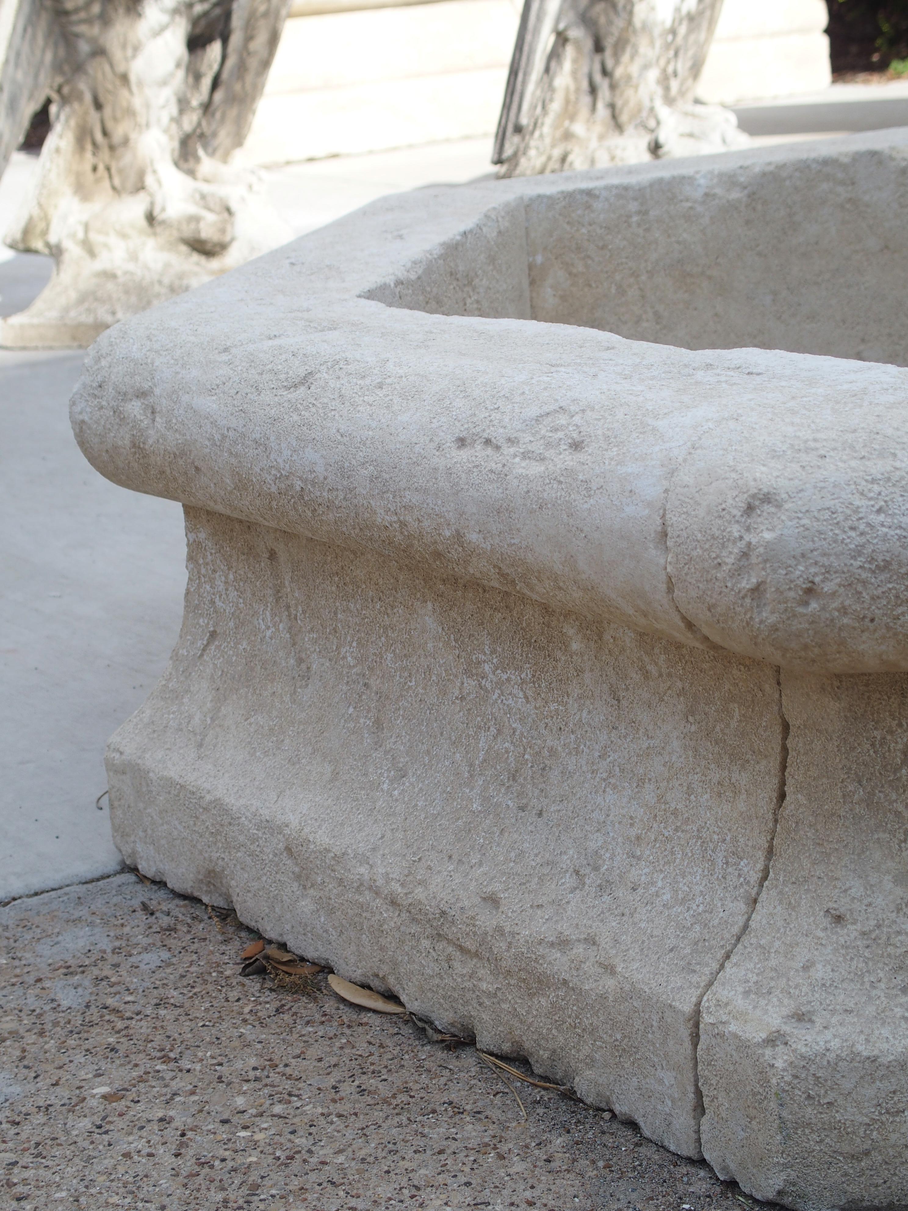 Carved Limestone Center Village Fountain from Provence, France 4