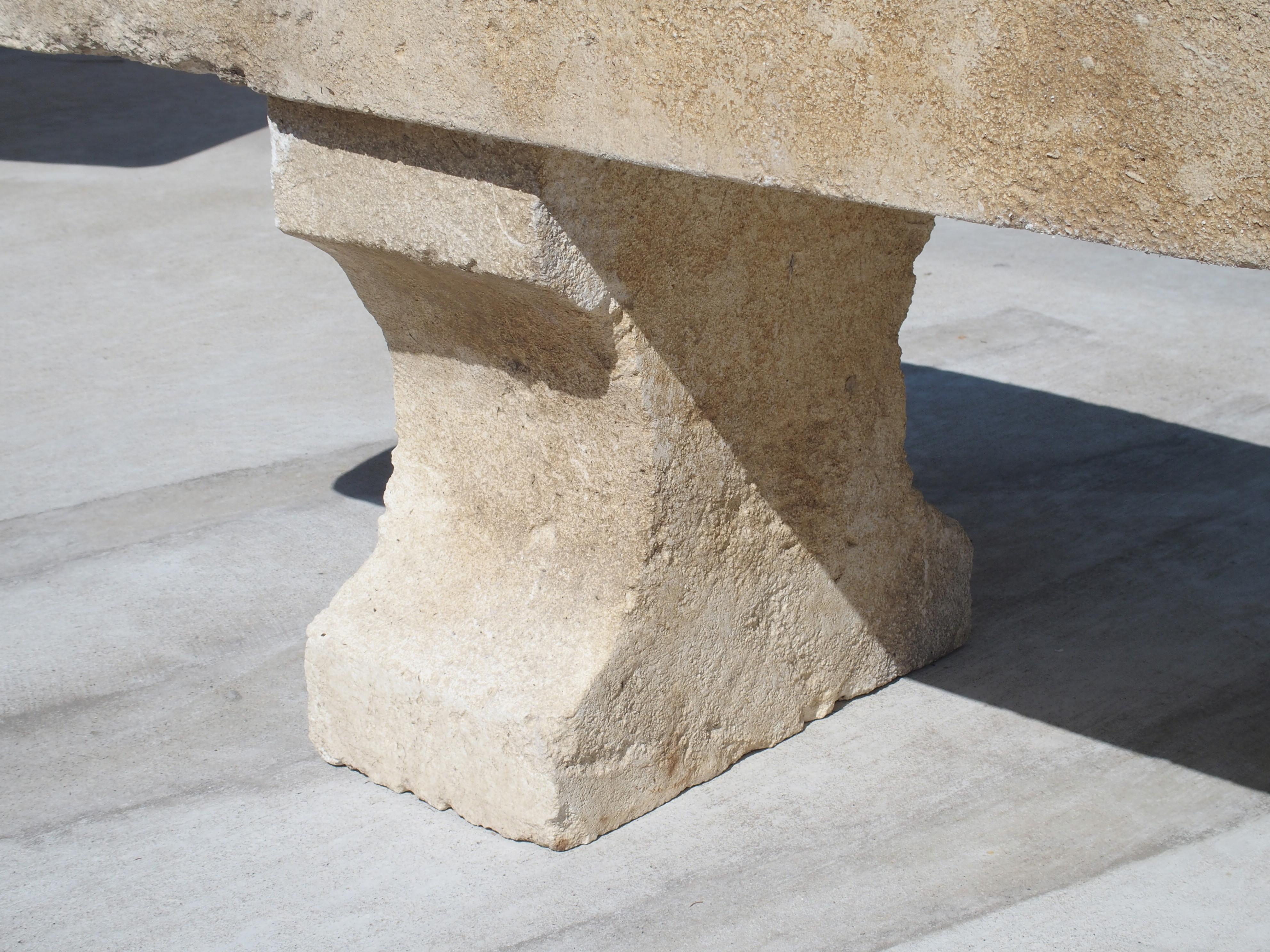 limestone bench