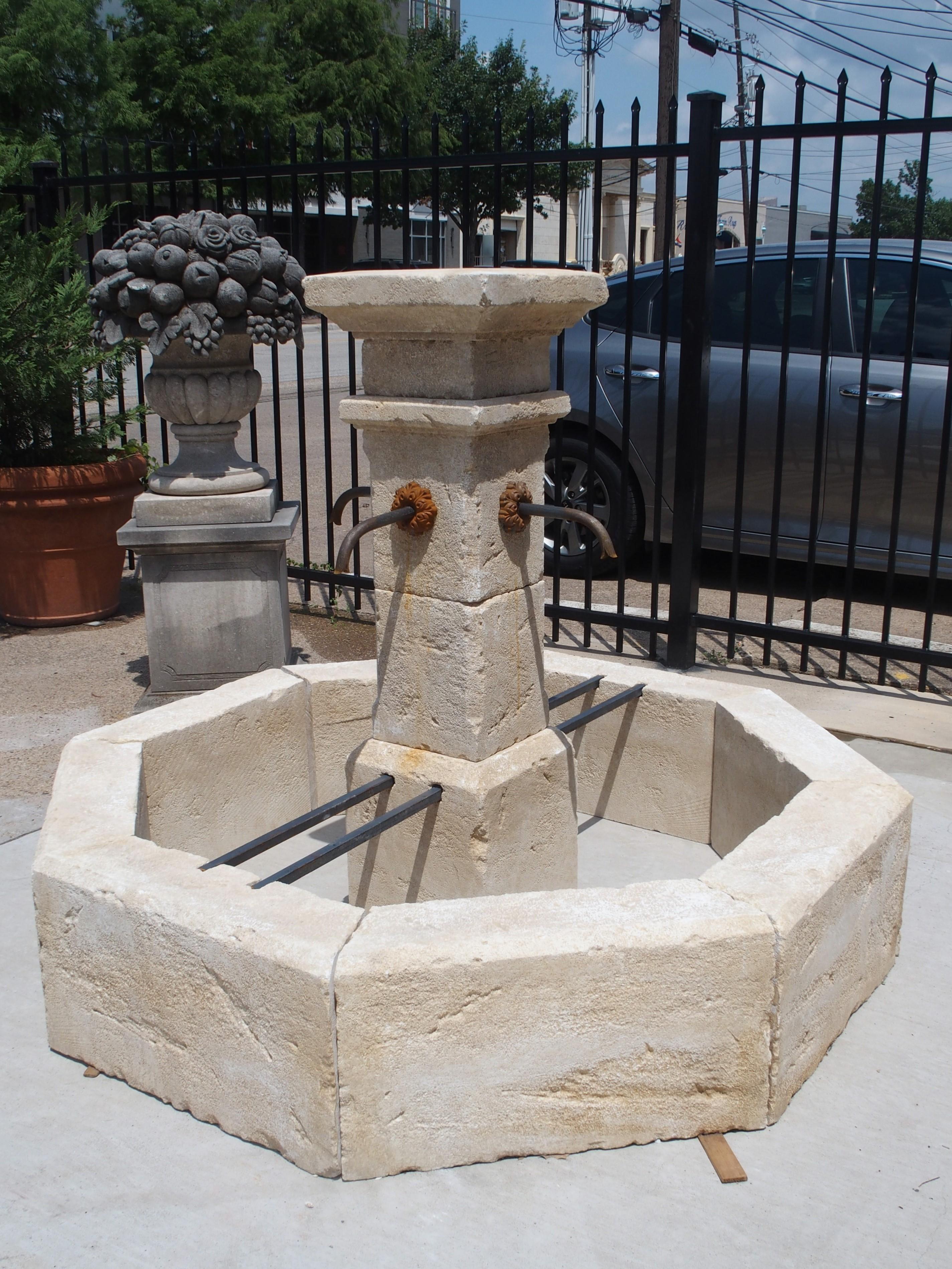 Carved Limestone Village Fountain from Provence, France 6