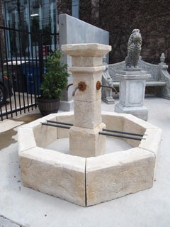 Carved Limestone Village Fountain from Provence, France