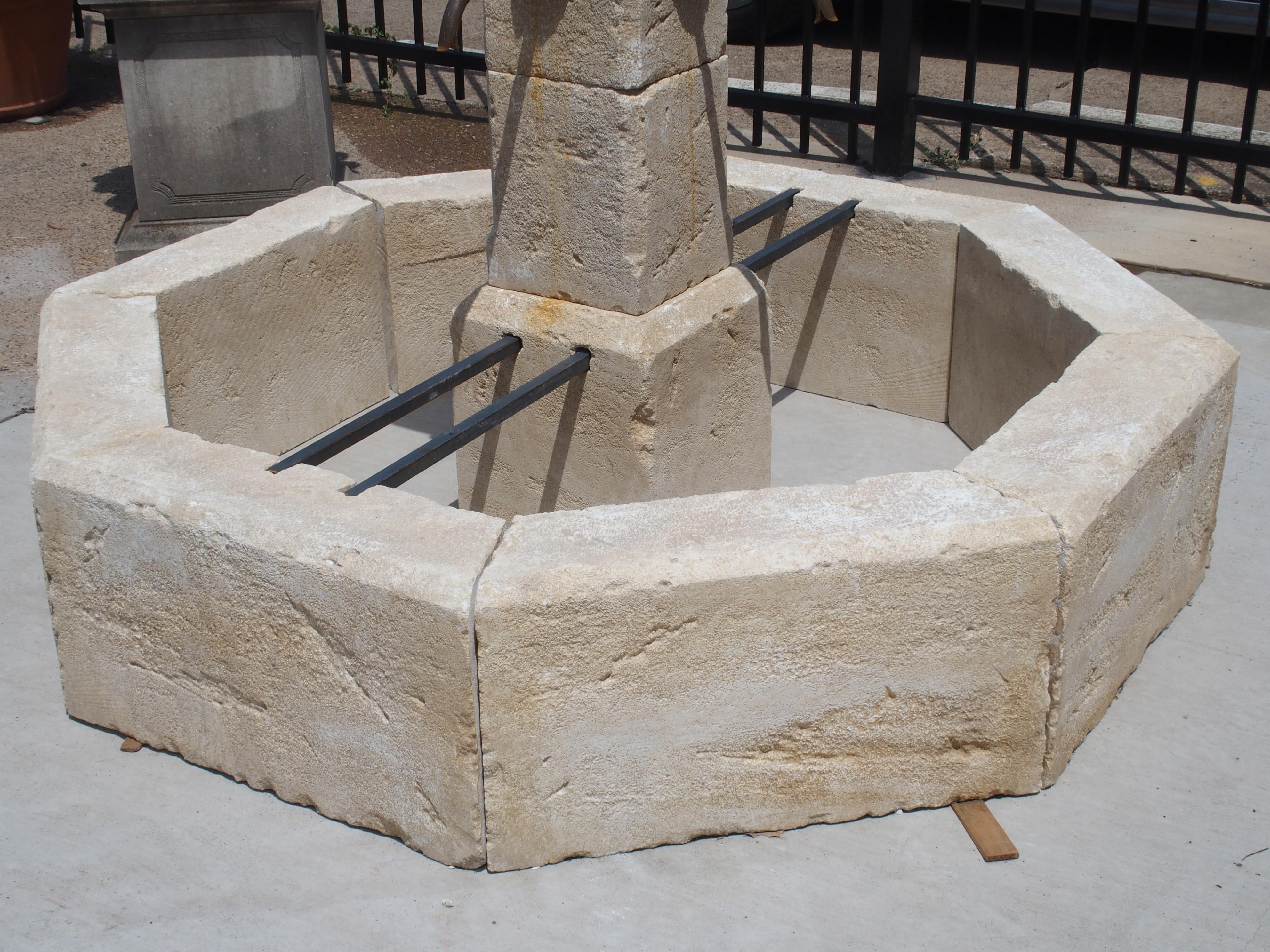 French Carved Limestone Village Fountain from Provence, France