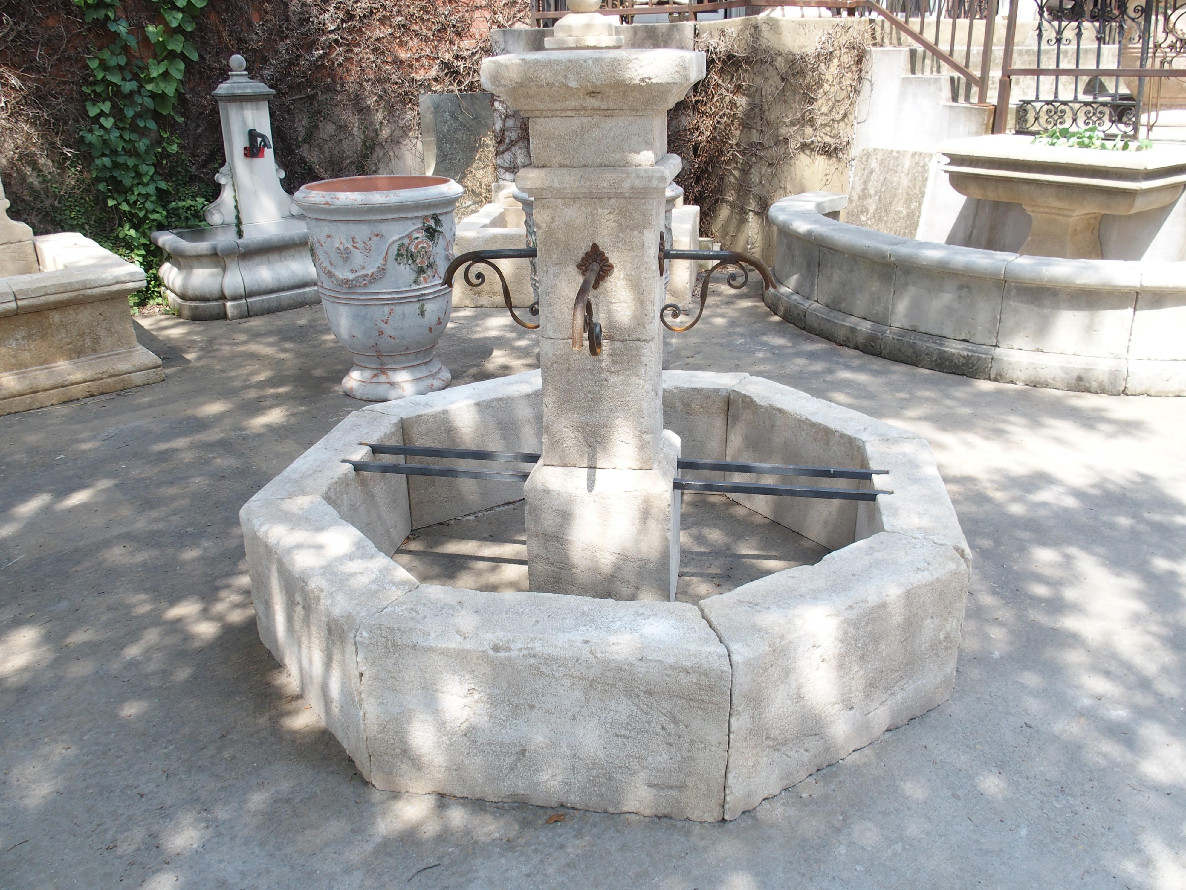 French Carved Limestone Village Fountain from Provence, France