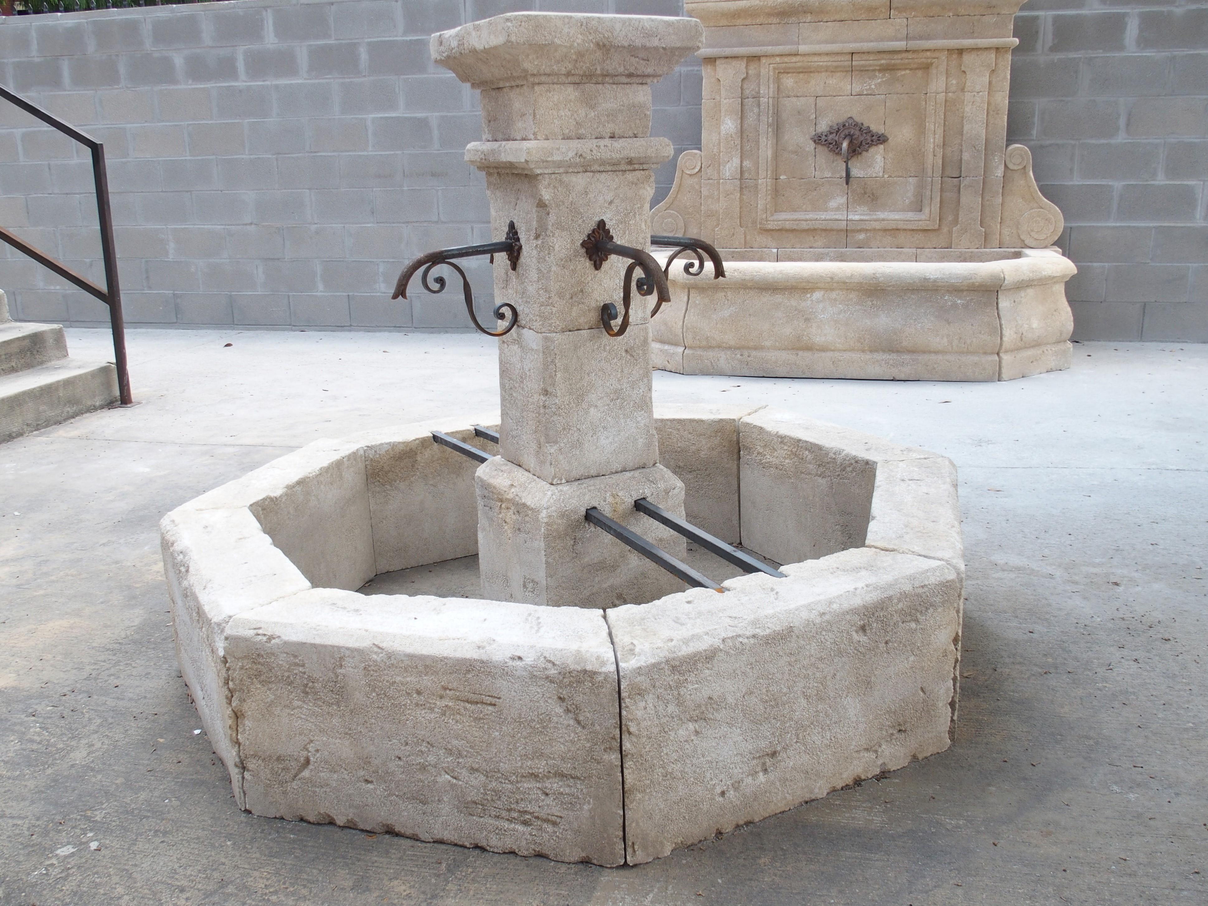 Carved Limestone Village Fountain from Provence, France 3