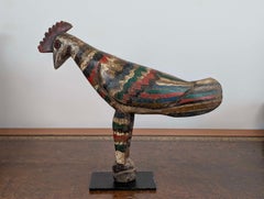 Carved Lobi Bateba Figure of a Rooster, Burkina Faso