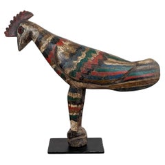 Carved Lobi Bateba Figure of a Rooster, Burkina Faso