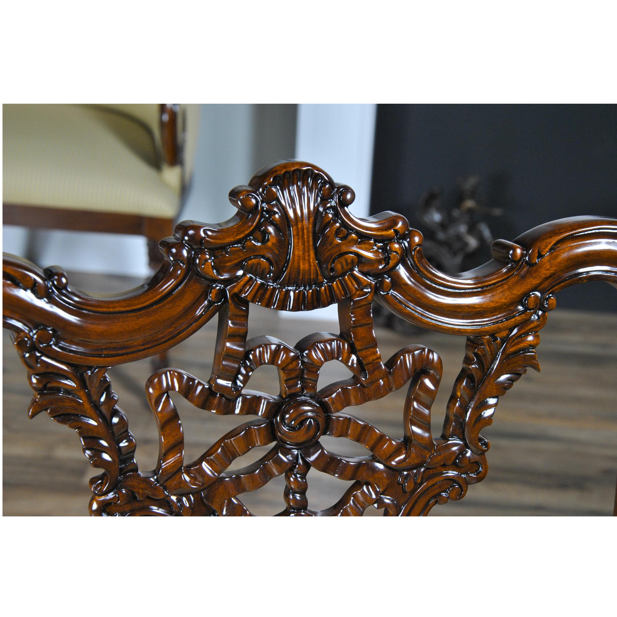 Carved Mahogany Chippendale Chairs, Set of 10 For Sale 11