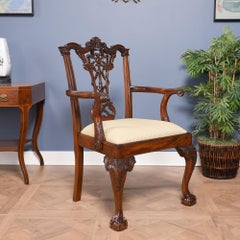 Carved Mahogany Chippendale Chairs, Set of 10