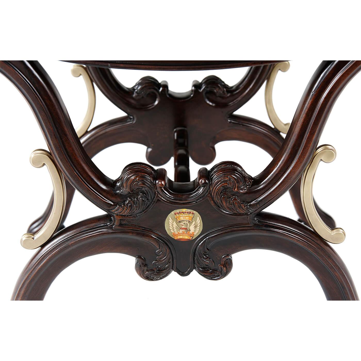 Carved Mahogany Chippendale Hall Stool In New Condition In Westwood, NJ