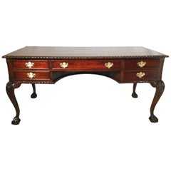 Early 20th Century Carved Mahogany Chippendale Style Desk