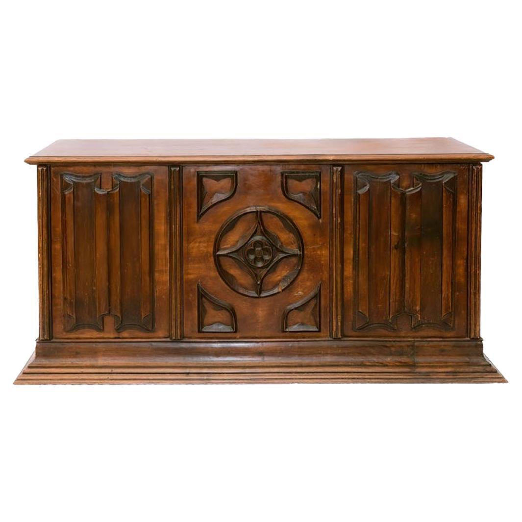 Carved Mahogany Coffer For Sale