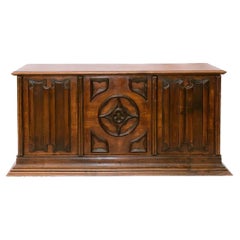 Vintage Carved Mahogany Coffer