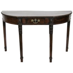 Carved Mahogany Console Table