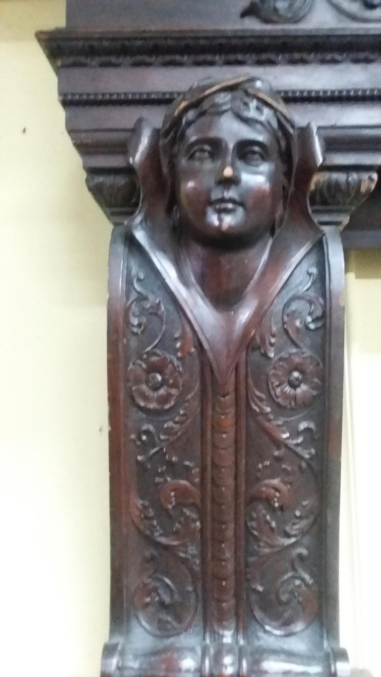 Carved Mahogany Victorian Door Frame For Sale at 1stDibs