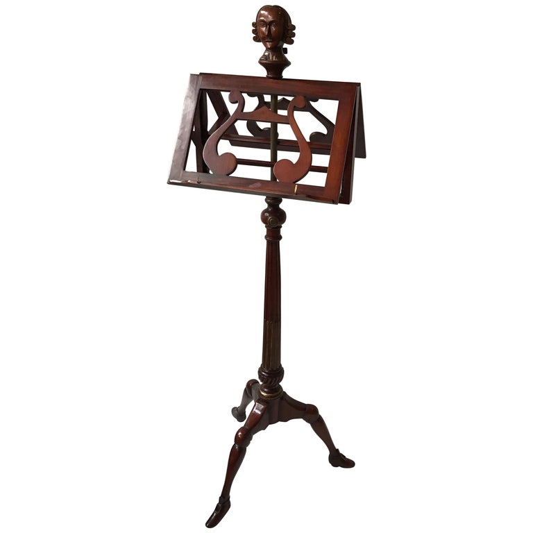 Carved Mahogany Music Stand at 1stDibs