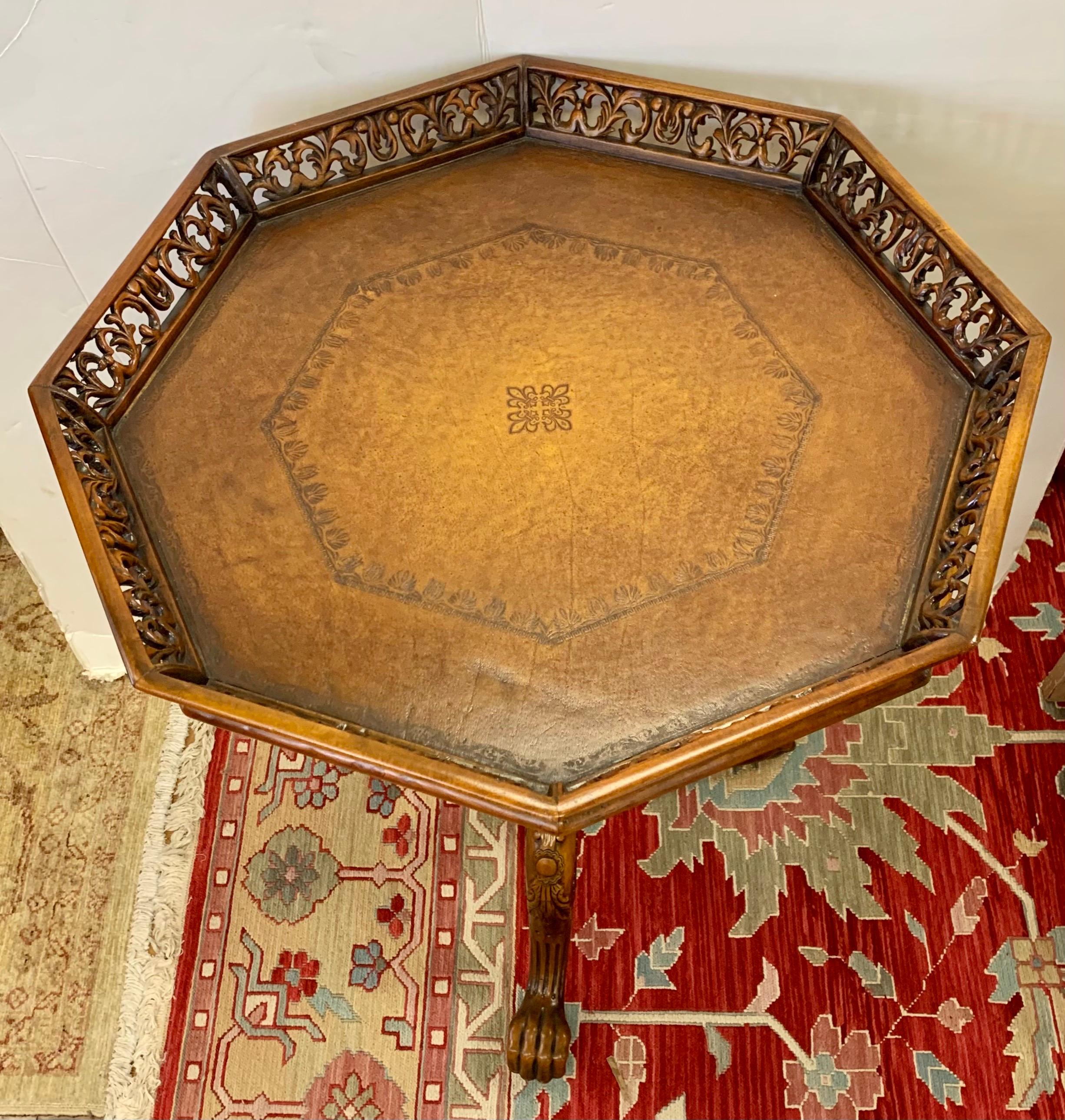 antique pie crust table