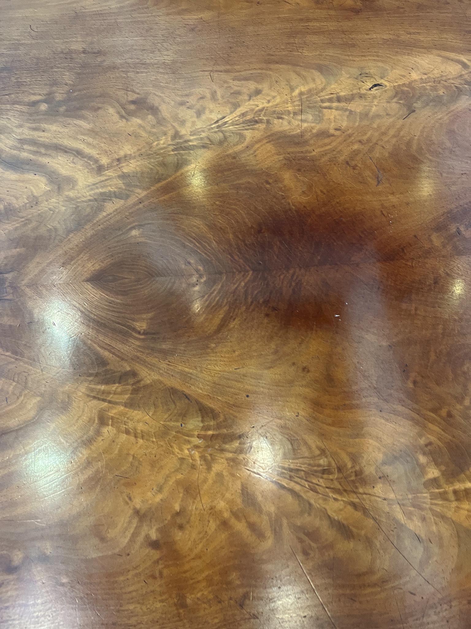 Carved Mahogany Regency Round Table For Sale 1